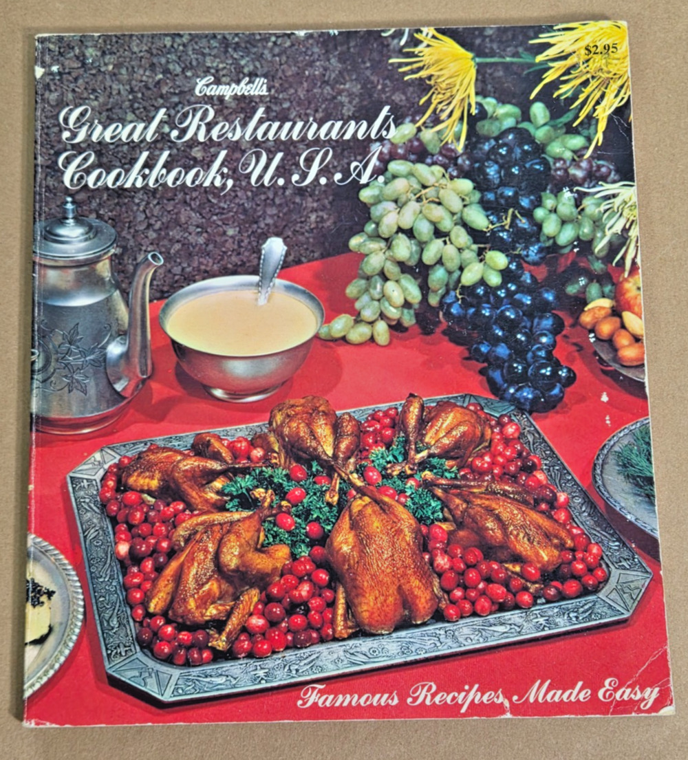 Vintage 1969 Campbell’s Great Restaurants Cookbook USA - Trader Vic's Luchow's